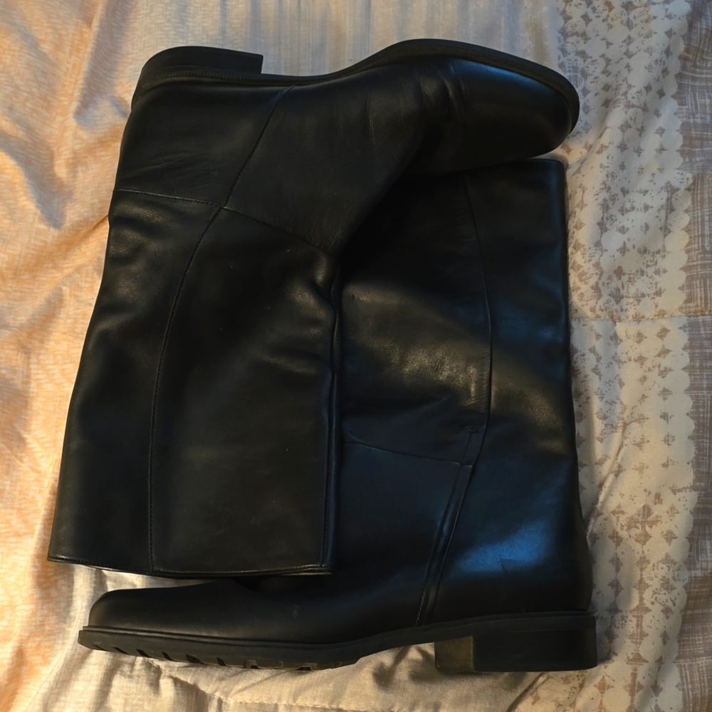 NWOT Naturalizer Black Leather Boots Sz 9M
